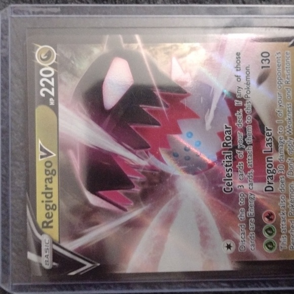 POKEMON-Regidrago V #135 HOLO and Regidrago V #SWSH281 HOLO cards. perfect Condi - Picture 5 of 7